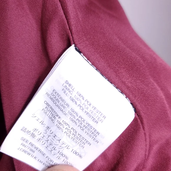 J Crew Mercantile Red/Wine Quilted Vest - Picture 6 of 7